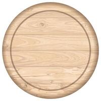 Blank circle wooden plank isolated graphic illustrated. Wooden whitewashed texture pattern nameplate. vector
