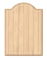 Blank whitewashed wooden menu board isolated vintage style graphic illustrated. Nameplate wooden texture pattern vertical template. vector