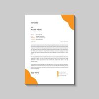 letterhead template design vector