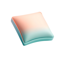 Pastel 3D Icon of Gradient Pillow for interior design apps, websites, or promotional materials png