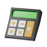 pocket math calculator accounting tool finance theme isolated 3d icon illustration isolated png