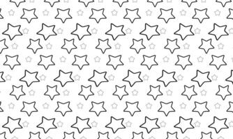 a seamless pattern with black stars on a white background. vector