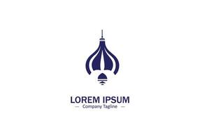 Lantern or lamp logo silhouette on a white background. vector