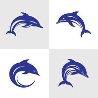 Set of Abstract Fish silhouette logo icons, with a white background for your company, the shark logo design ideas vector