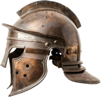 Ancient Roman Helmet with Red Plume. png
