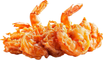 Crispy Fried Shrimp with Garnish. png
