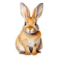 Bunny Rabbit colorful illustration sketch png