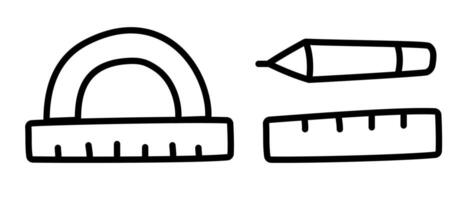 Protractor ruler isolated on the white background. template of degree measuring scale of angles vector