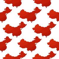China world map pattern Geography location Asia vector