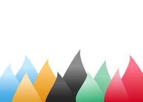 Abstract Olympic border background, fire torch concept for Olympic and sports games vector