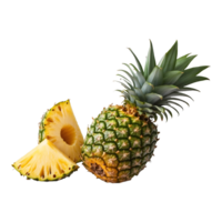 Pineapple fruit isolated on transparent background png
