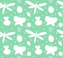 Seamless pattern of insect vector