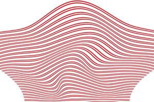 simple abstract red color geometric wavy line pattern a red abstract pattern with lines in red vector