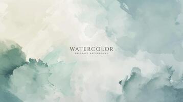 Abstract horizontal watercolor background. Neutral light colored empty space background illustration vector