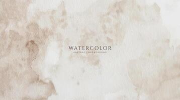 Abstract horizontal watercolor background. Neutral light colored empty space background illustration vector