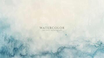 Abstract horizontal watercolor background. Neutral light colored empty space background illustration vector
