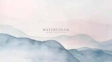 Abstract horizontal watercolor background. Neutral light colored empty space background illustration vector