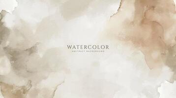 Abstract horizontal watercolor background. Neutral light colored empty space background illustration vector