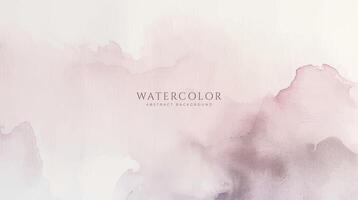 Abstract horizontal watercolor background. Neutral light colored empty space background illustration vector