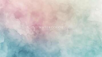 Abstract horizontal watercolor background. Neutral light colored empty space background illustration vector