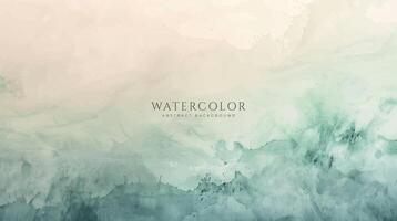 Abstract horizontal watercolor background. Neutral light colored empty space background illustration vector