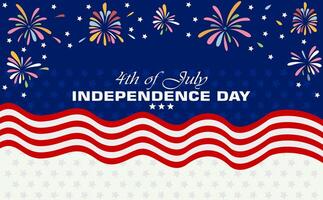 Fourth of july independence day background. Suitable for 4th of July Independence Day posters, banners, flyers, backgrounds vector