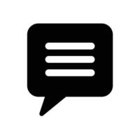 Chat or message icon illustration vector