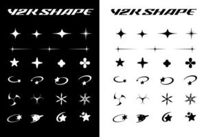 Futuristic streetwear cyberpunk shape element technology graphic design template vector