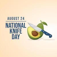 National Knife Day design template good for celebration usage. eps 10. flat design. knife image. vector