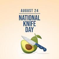 National Knife Day design template good for celebration usage. eps 10. flat design. knife image. vector