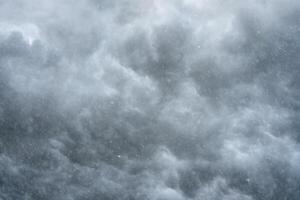 Rain clouds on the sky with rain fall. photo