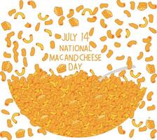 national mac and cheese day vector