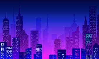 a cityscape with a city in the background. vector