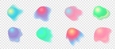 Gradient blurred circular background. Abstract watercolor shape with aura for design. illustration. vector