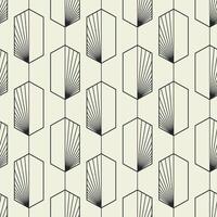seamless geometric tile pattern - beige and white design. Endless ornamental monochrome print. Repeatable minimalistic textile background vector