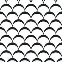seamless decorative stylish pattern - black and white design. Elegant endless ornamental monochrome background. Repeatable fabric print vector
