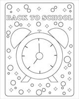 Back To School Coloring Pages for kids vector