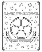Back To School Coloring Pages for kids vector