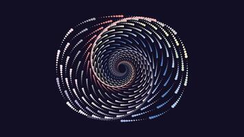 Abstract spiral spinning net type glowing background. vector
