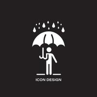 Man logo icon and using tree template design vector
