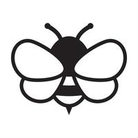 Honey Bee icon. Insect character. Cartoon flying bee. vector
