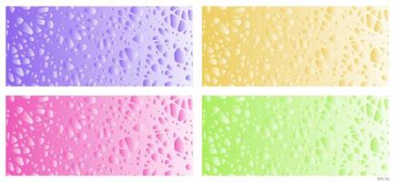 Set of Texture Backgrounds with Dots Patterns vector