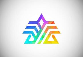 Modern letter A logo and wings symbol. Wings design element vector