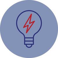 Renewable Energy Line Two Color Circle Icon vector