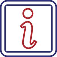 Information Line Two Color Icon vector