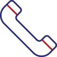 Phone Line Two Color Icon vector