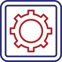 Settings Line Two Color Icon vector