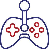 Joystick Line Two Color Icon vector