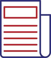 Newspaper Line Two Color Icon vector