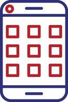 Smartphone Line Two Color Icon vector